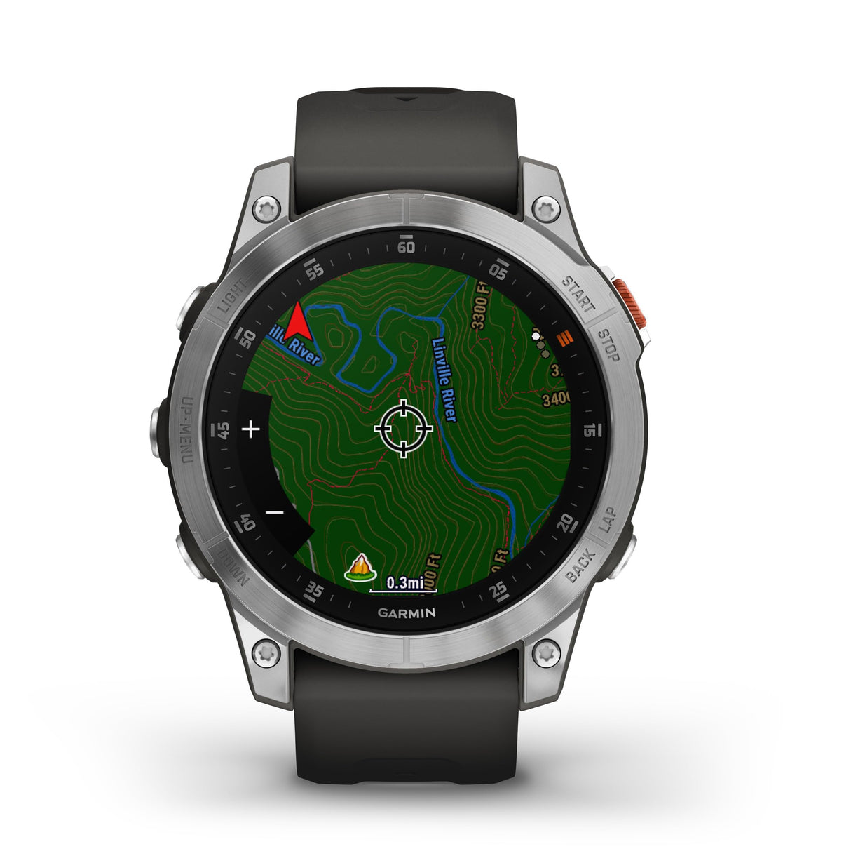 Garmin EPIX 2 - Reloj GPS Multideporte con Pantalla táctil AMOLED, Funciones Superiores, frecuencia cardíaca, mapas y música, Plata Gris