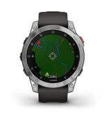 Garmin EPIX 2 - Reloj GPS Multideporte con Pantalla táctil AMOLED, Funciones Superiores, frecuencia cardíaca, mapas y música, Plata Gris