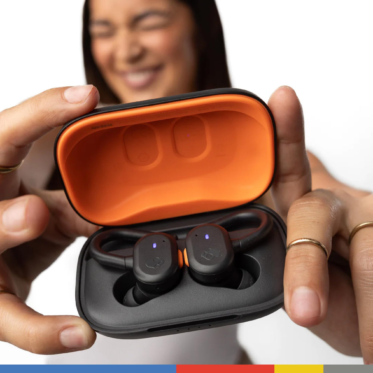 Skullcandy Push Active Auriculares In-Ear Inalámbricos, 43 h de Autonomía, Skull-iQ, con Alexa Habilitada, Micrófono, Compatibles con iPhone Android y Dispositivos Bluetooth - Negro