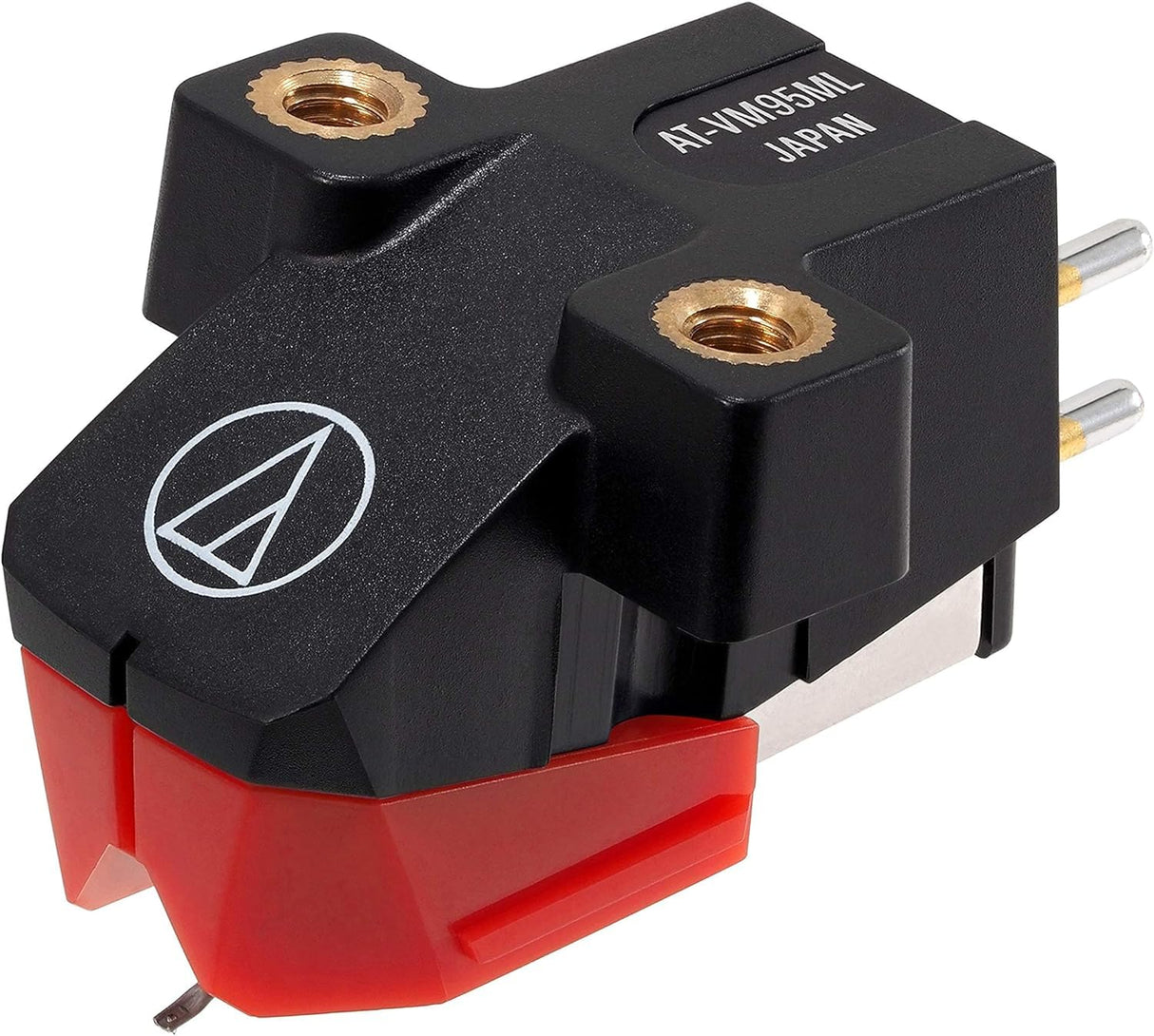 Audio-Technica AT-VM95ML Cápsula Estéreo con Aguja Microlinear Serie VM95 Rojo
