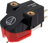 Audio-Technica AT-VM95ML Cápsula Estéreo con Aguja Microlinear Serie VM95 Rojo