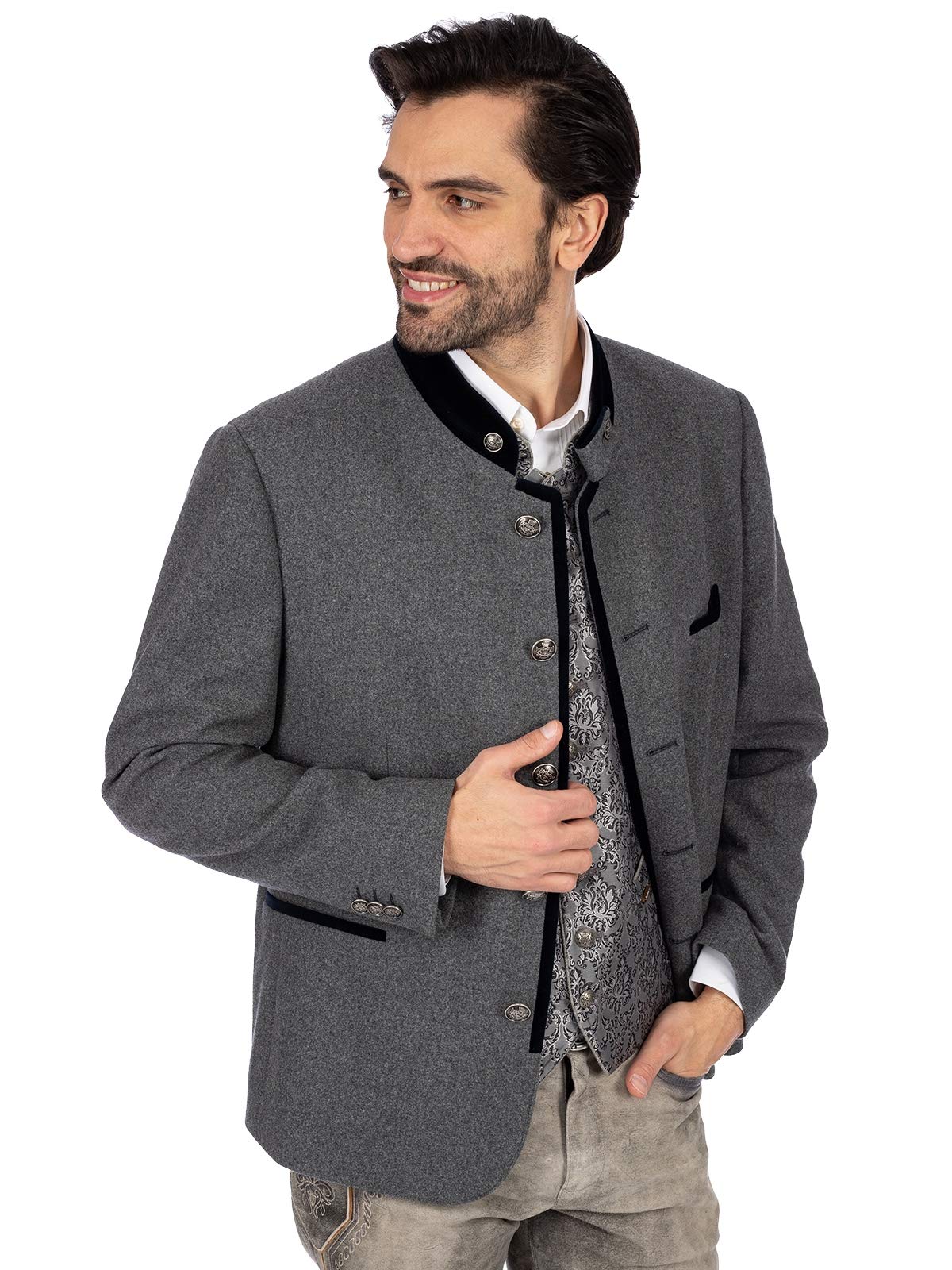 Stockerpoint Jacke Quintus Chaqueta de Traje de Negocios, Azul Noche de Piedra, 50 para Hombre