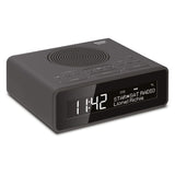 TechniSat DIGITRADIO 51 - DAB+ Radiodespertador, recepción de emisoras DAB y FM, reloj, despertador con alarma dual ajustable, pantalla atenuable y entrada para auriculares, negro
