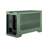 Fractal Design Terra Jade - Wood Walnut Front Panel - Small Form Factor - mITX Gaming Case – PCIe 4.0 Riser Cable – USB Type-C - Anodized Aluminum Panels