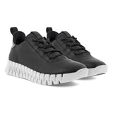 ECCO Gruuv Zapatillas para Mujer, Black Light Grey, 38 EU