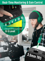 SYNCO Micrófono Solapa Inálambrico, G2 A1 Micro Corbata Profesional 2.4GHz Transmisión 70m para DSLR Cámara Móvil Videocámara Laptop y Tablet, Microfono-Lavalier-Solapa-Inálambrico-Corbata