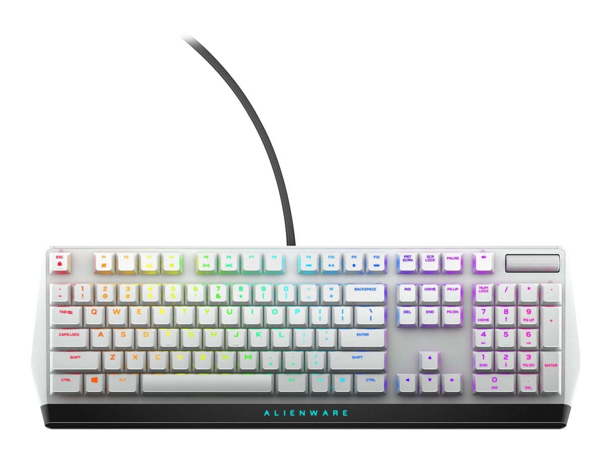 Alienware AW510K - Teclado RGB para Juegos (bajo Perfil) lunar light, estadounidense internacional (QWERTY)