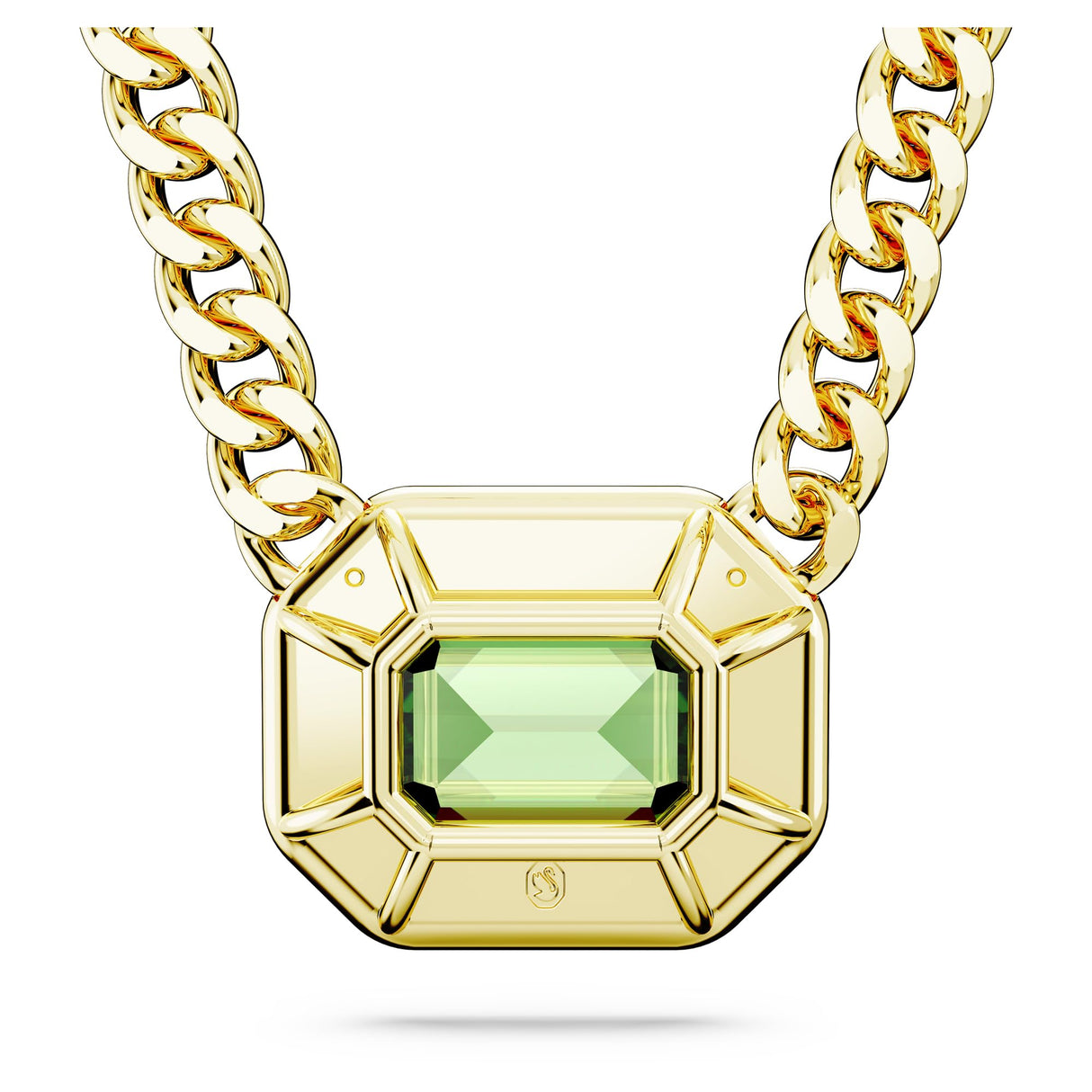 Swarovski Colgante Millenia, Cristales Verdes, Baño Tono Oro