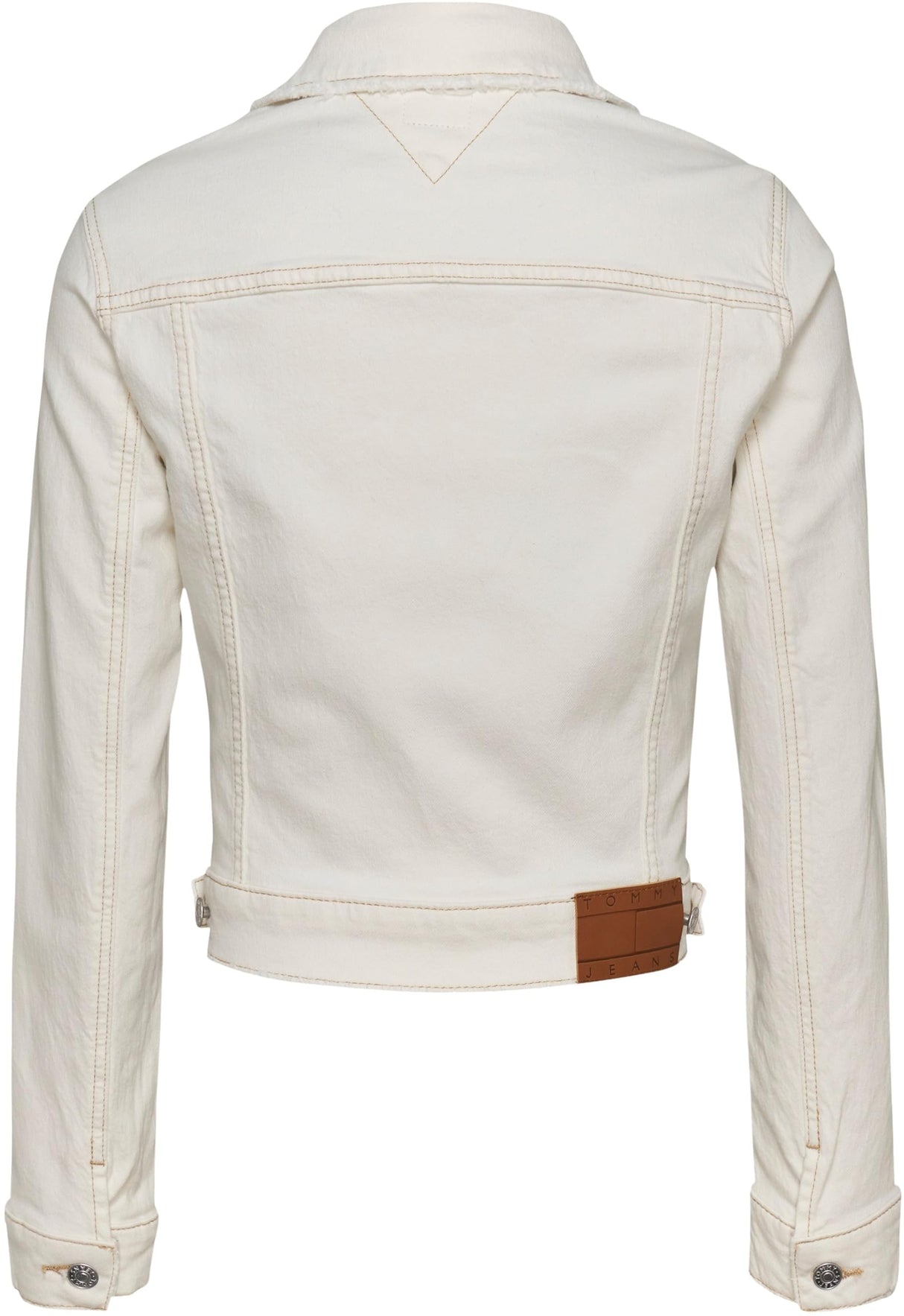 Tommy Jeans Cazadora vaquera Mujer Classic Trucker Regular Fit, Blanco (Denim White), XL