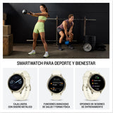 Garmin Venu 4, 41 mm, Smartwatch Premium con GPS, Pantalla táctil AMOLED, Diseño de Acero Inoxidable, Linterna LED, Funciones avanzadas de Salud y Forma física, 10 días de autonomía, Dorado