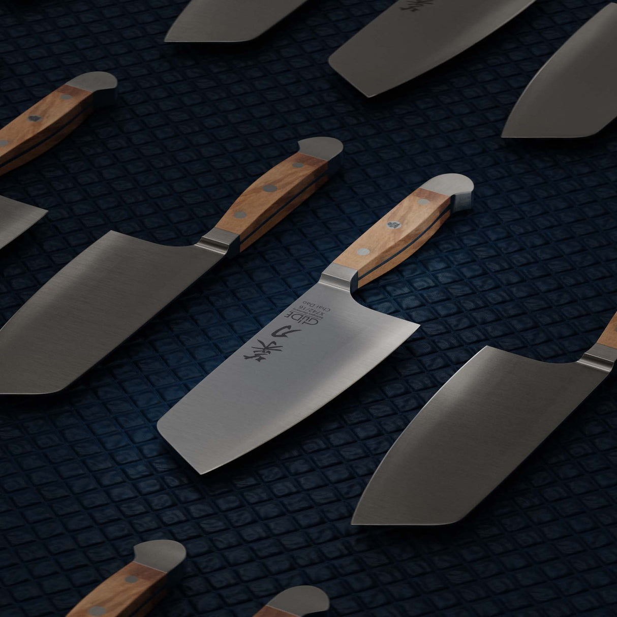 Güde Solingen-Chai Dao, Cuchillo de Cocina Forjado, 16 cm, Madera, Alpha-Olive-Doble virola, Hecho a Mano en Alemania, Chrome Steel