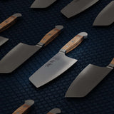 Güde Solingen-Chai Dao, Cuchillo de Cocina Forjado, 16 cm, Madera, Alpha-Olive-Doble virola, Hecho a Mano en Alemania, Chrome Steel