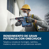 Bosch Professional 18V System martillo perforador a batería GBH 18V-22 X (incl. 2 baterías GBA 4.0Ah, cargador GAL 18V-40, L-BOXX 136)