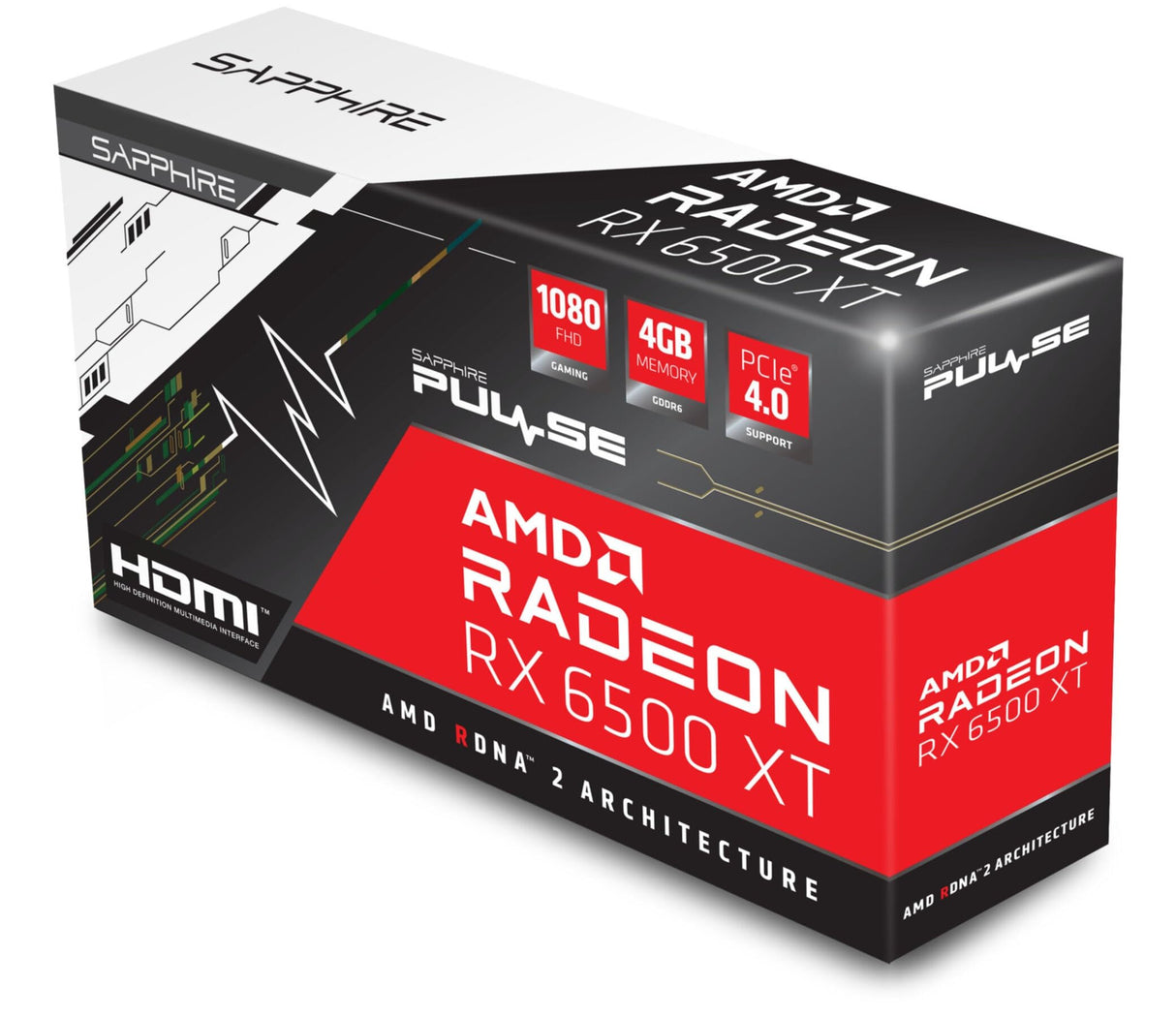 Sapphire Pulse AMD Radeon™ RX 6500 XT ITX Pure Gaming OC 4GB GDDR6 HDMI/DP