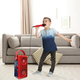 LEXIBOOK, Marvel Spider-Man, Altavoz Bluetooth® inalámbrico Luminoso con micrófono, Efectos de luz Multicolores, Ranura para Tarjeta SD/TF, Batería Recargable, Rojo, BTP185SPZ