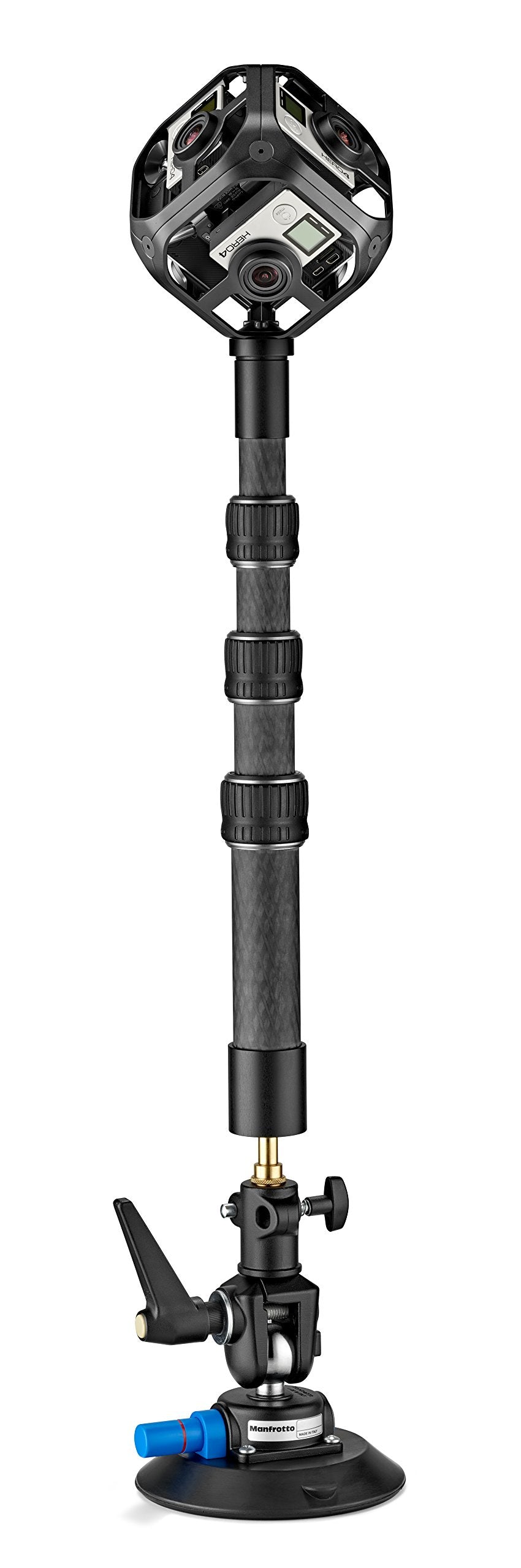 Manfrotto MCUPVR - VR Ventosa con espigote Adaptador, Color Negro