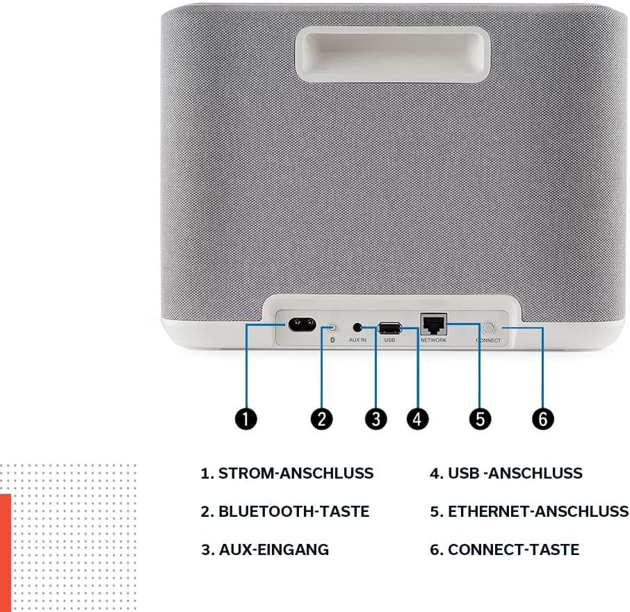 DENON Altavoces estantes, Blanco, One size