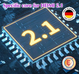Elfcam-8K - Cable HDMI a fibra óptica 70M(48 Gb/s, eARC VRR, ultra alta definición, para cine y juego, chip alemán Silan+láser V26, fibra resistente a las plegadas–compatible con PS5, Xbox, PC y TV 8K