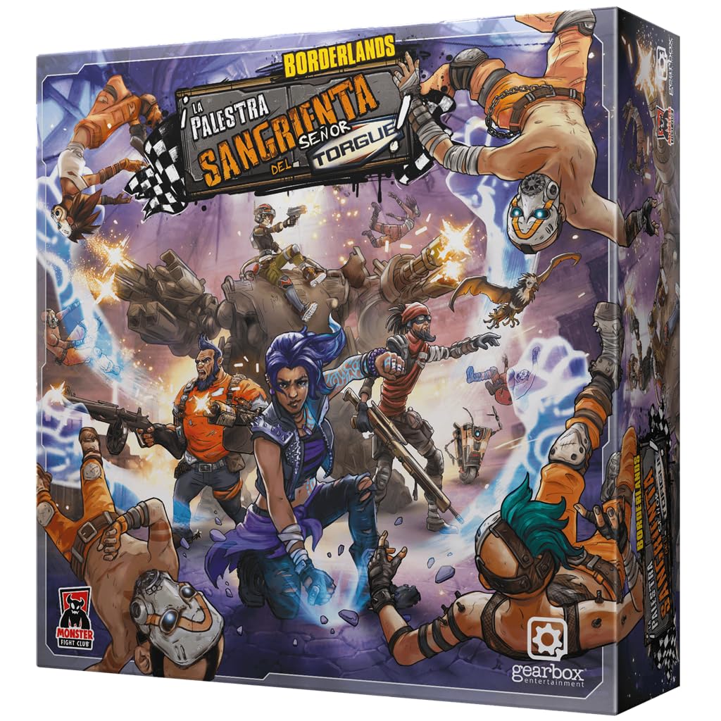 Monster Fight Club, Borderlands: La Palestra Sangrienta del Sr. Torgue, Juego de Mesa Cooperativo de Estrategia, A Partir de 14 Años, De 1 a 4 Jugadores, 60 Minutos por Partida, Español