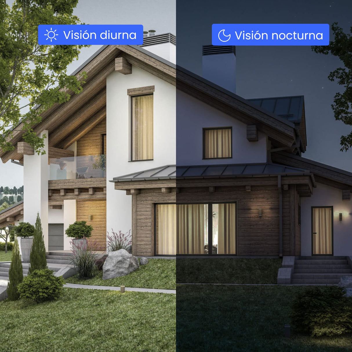 Tenda 2K Kit de Camara Vigilancia WiFi Exterior/Interior sin Cables - 8X 3MP Cámara Seguridad IP de Visión Nocturna en Color con Grabador 8CH 1TB HDD NVR CCTV, Audio Bidireccional, K8W-3TC-1T