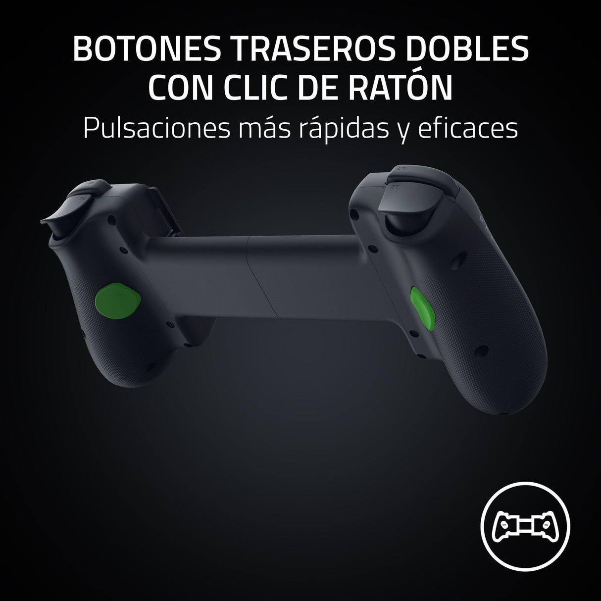 Razer Kishi V3 - Mando háptico gaming USB-C para iPhones y smartphones Android - Plug and Play - sticks analógicos antideriva (12 botones - hápticos Sensa HD - app Nexus) Negro