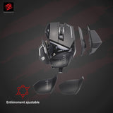 Mad Catz MR05DCINBL000-0 R.A.T. 8+ - Ratón (mano derecha, Óptico, USB, 16000 DPI, 16000 pps, Negro), rojo