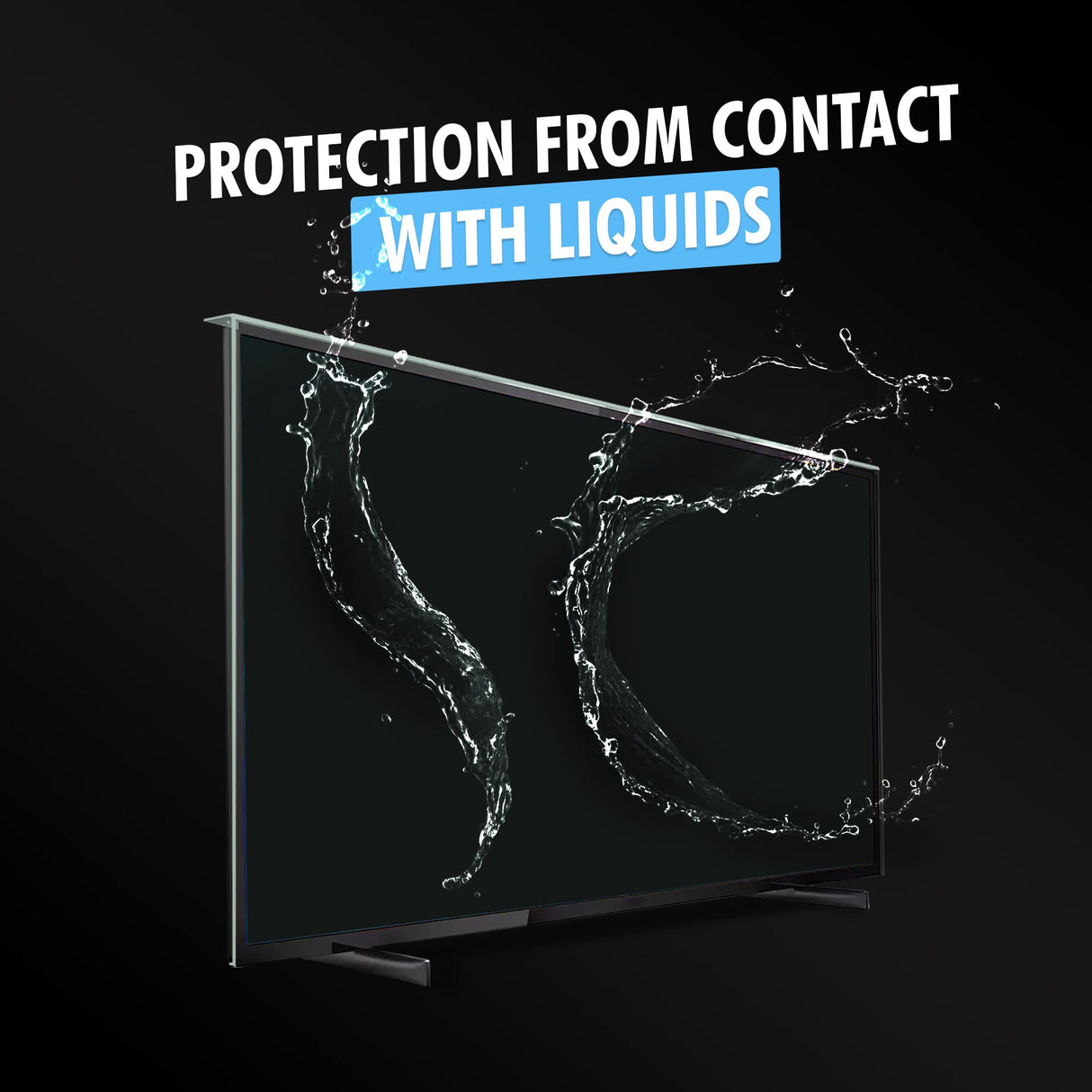 VENTON Protector de pantalla de TV 109 (42 pulgadas) – Película de TV para LCD, LED, 4K OLED y QLED HDTV Protector de Pantalla para TV – Protección contra daños TV – Suspendido y fijo