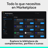 Logitech MX Creative Console, keypad programable con 9 teclas LCD personalizables y dial de control para diseño gráfico, edición de vídeo, fotografía, uso con Adobe, Zoom, Spotify - Grafito