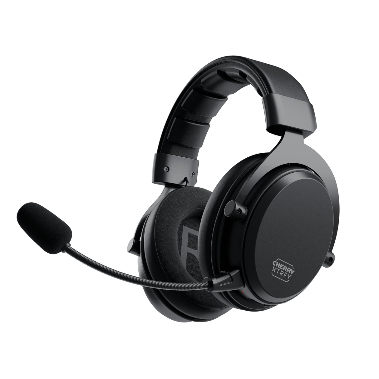 CHERRY XTRFY H3 Wireless, Auriculares Inalámbricos Gaming, Sonido Optimizado para Esports, Ideal para Juegos, Streaming y Música, Micrófono Desmontable, Negro