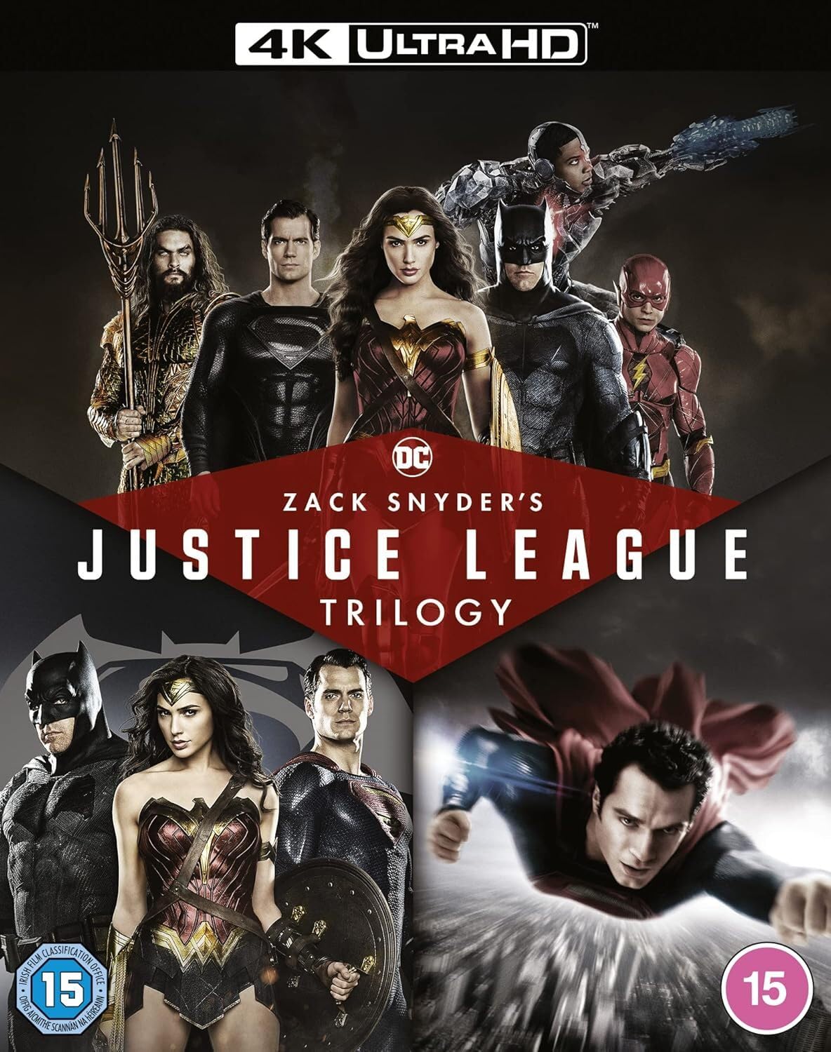 ZACK SNYDER'S JUSTICE LEAGUE TRILOGY [4K Ultra-HD] [2021] [Blu-ray] [Region Free]