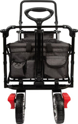 Small Foot Carrito Plegable con Techo Desmontable, protección contra Lluvia, Frenos, asa Regulable y máx. 80 kg, 12729, Color Coloured