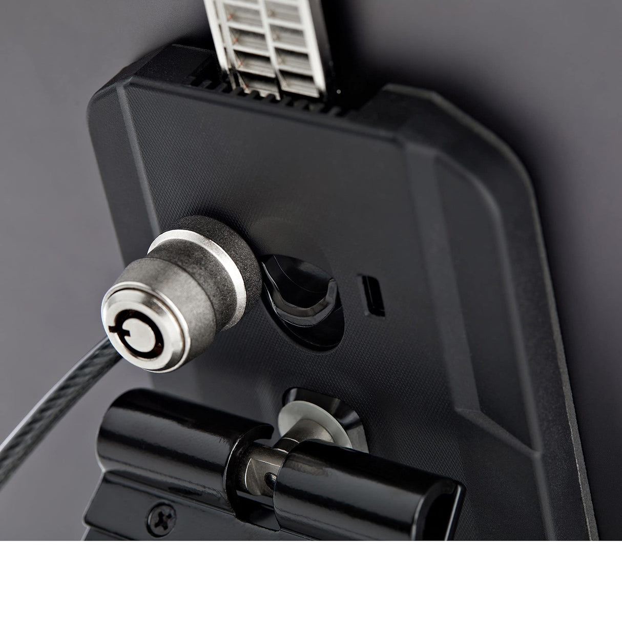 StarTech.com Soporte Seguro para Tablet con Cable de Seguridad con Candado K-Slot - Base para Tablets de 7,9 a 13 Pulgadas - Soporte Universal Ajustable Antirrobo de Sobremesa para Tablet (SECTBLTDT)