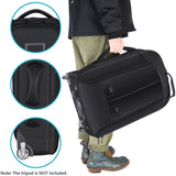 Neewer 2 en 1 Mochila corredera para cámara Estilo Maleta Convertible con Doble asa a Prueba de Golpes con Compartimentos Acolchados extraíbles para cámaras SLR/DSLR Trípodes Lentes (Negro/Rojo)
