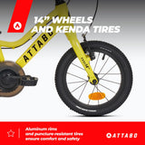 ATTABO Ease 14" Atb-b5i031-vt Bicicleta, Amarillo