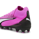 PUMA Ultra Pro FG/AG JR, Soccer Shoe, Poison Pink White Black, 37.5 EU