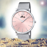 Lotus Reloj Mujer 18728/2 Minimalist Caja de Acero Inoxidable 316l Plateado Correa de Acero Inoxidable 316l Plateado