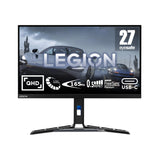 Lenovo Legion Y27h-30 - Monitor Gaming con EyeSafe, 27'' 2K QHD (IPS, 180Hz (OD), 0.5ms MPRT, HDMI,DP,USB-C, Cables DP y USB-C, FreeSync, Altavoces) Ajuste de inclinación/altura/giro/pivot -Negro