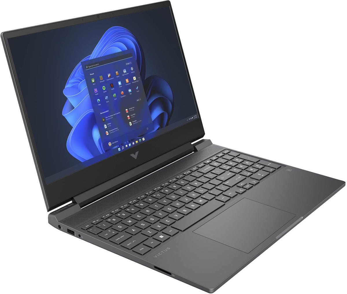 HP Victus Victus 15-fa0003sf - Ordenador portátil (15,6 Pulgadas, FHD IPS (Intel Core i5-12450H, RAM 16 GB, SSD 512 GB, NVIDIA GeForce RTX 3050 4GB, AZERTY, Windows 11) Plata Mica