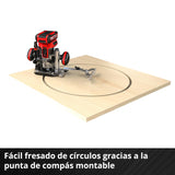 Einhell Professional Set de fresadora superior-de cantos con batería TP-RO Set 18 Li BL-Solo Power X-Change (18V, ajuste fino de profundidad de fresado, incl. accesorios+bolsa, sin batería)