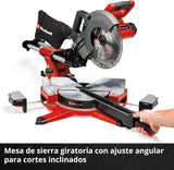 Einhell ‌Tronzadora-ingletadora con batería TE-SM 36/10 L Li-Solo Power X-Change (36V, hoja de sierra 254 mm, 3800 rpm, función de tracción suave, láser de línea de corte, sin batería)