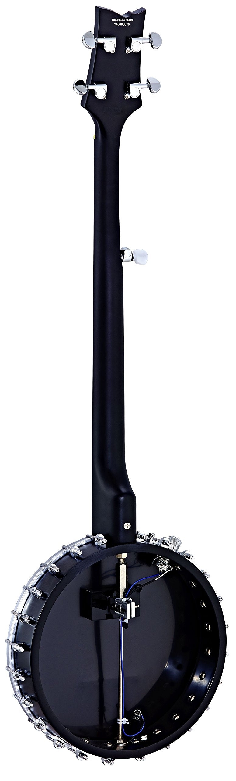 Ortega Banjo Raven Series 5-String Incluye funda Open Back sistema Pickup BK Negro OBJE250OP-SBK