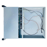 FANTEC 2563 SRC-2012X07-12G/6G 19" 4U 680mm Storage Case, 12x SAS/SATA Slots with 2 Status Leds Each, Slots for 3.5" and 2.5" Data Carriers, 1x USB 2 Port, 3X 80mm Fan