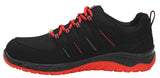 ELTEN Zapatos de seguridad MADDOX Black-Red Low S3, para hombre, deportivos, ligeros, color negro/rojo, puntera de acero