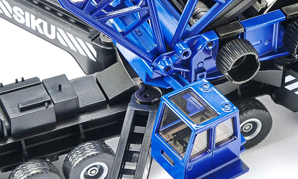 siku 4810 Grúa móvil, Interconectable, Con cabrestante y pesos, 1:55, Metal/Plástico, Azul