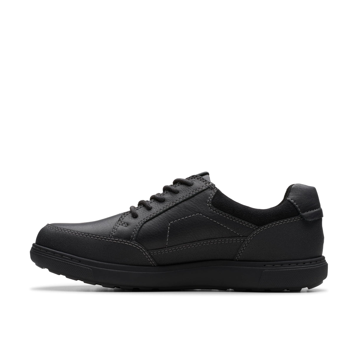 Clarks Mapstone LoGTX, Hombre, Black Leather, 42.5 EU