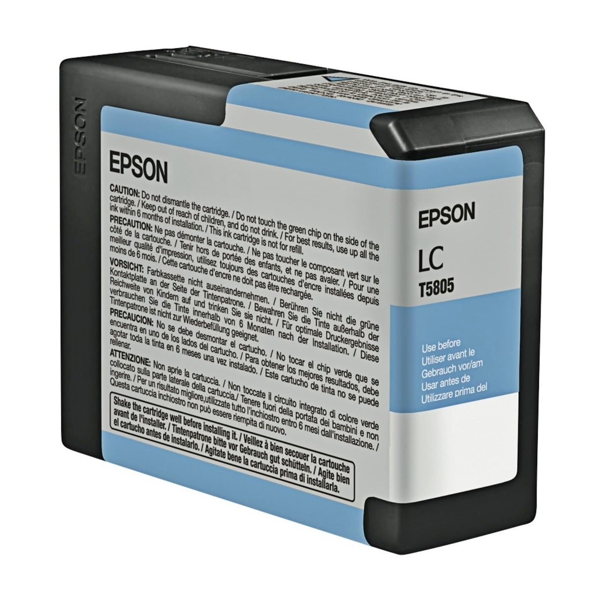Epson C13T580500 - Cartucho de tinta, cian claro, Ya disponible en Amazon Dash Replenishment