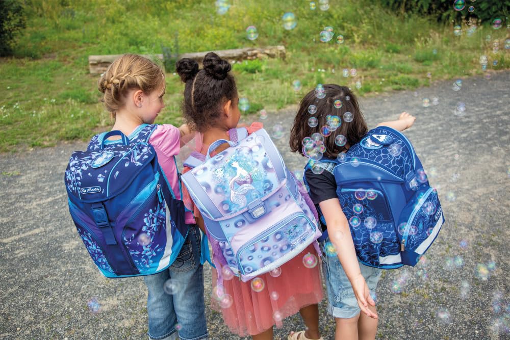 Herlitz Loop Plus Mystic Mermaid Mochila escolar, Niñas, Multicolor, 37 x 31 x 22 cm