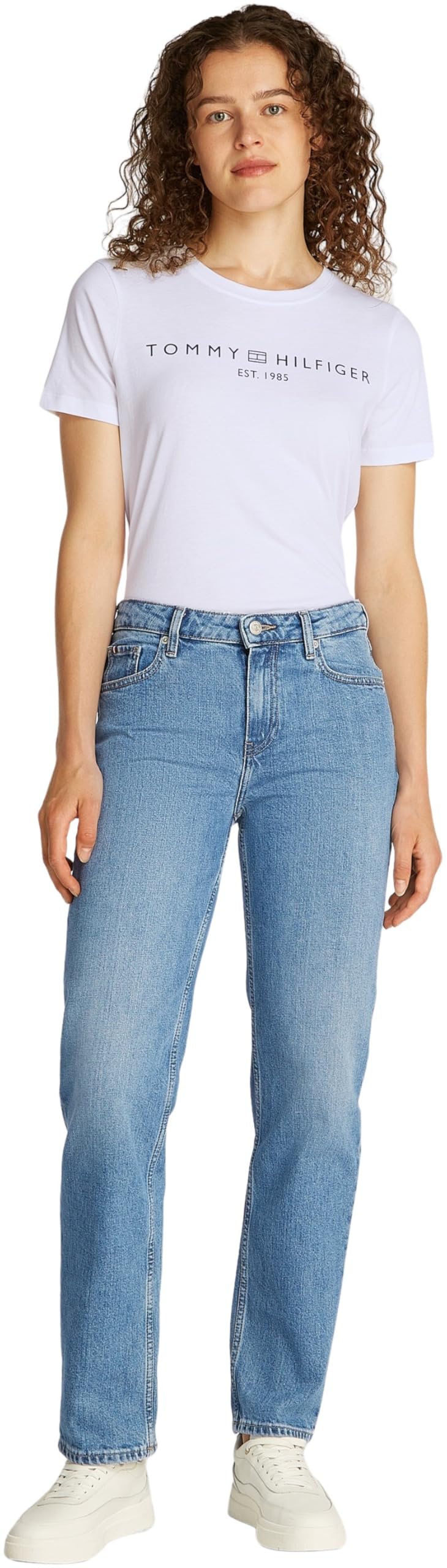 Tommy Hilfiger Vaqueros MujerClassic Straight UMA Talle Medio, Azul (UMA), 28W/32L