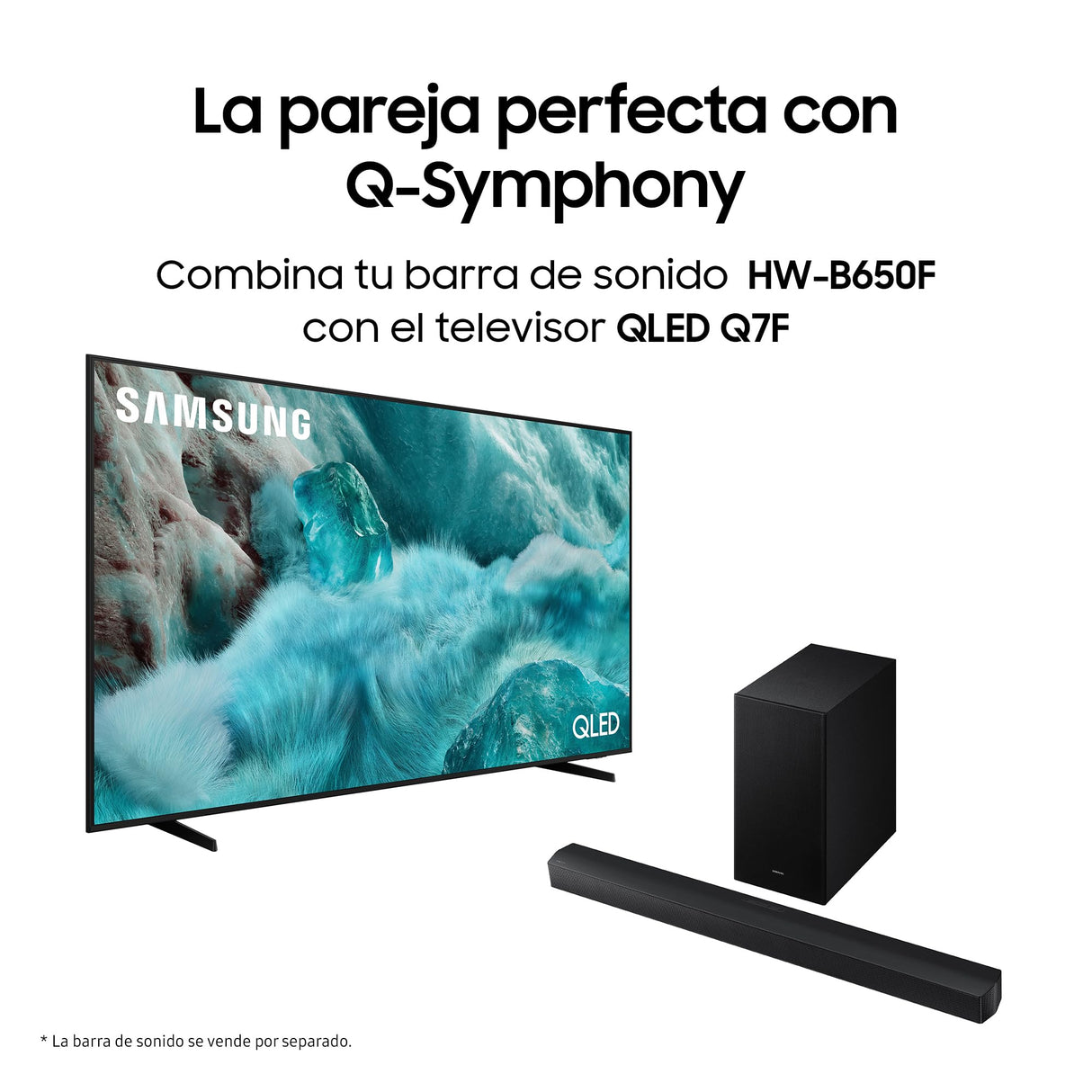 SAMSUNG Barra de Sonido HW-B650F/ZF con Dolby Adio/DTS Virtual:X 3.1ch, Modo de Juego, Sonido Inteligente, conexión múltiple Bluetooth, Color Negro