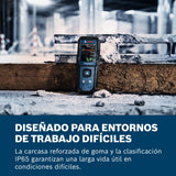 Medidor de humedad GMM 1-15 de Bosch Professional sin clavijas (no invasivo, mide 37 tipos de madera y 10 materiales de construcción, clasificación IP65, 2 pilas AA, bolsa)